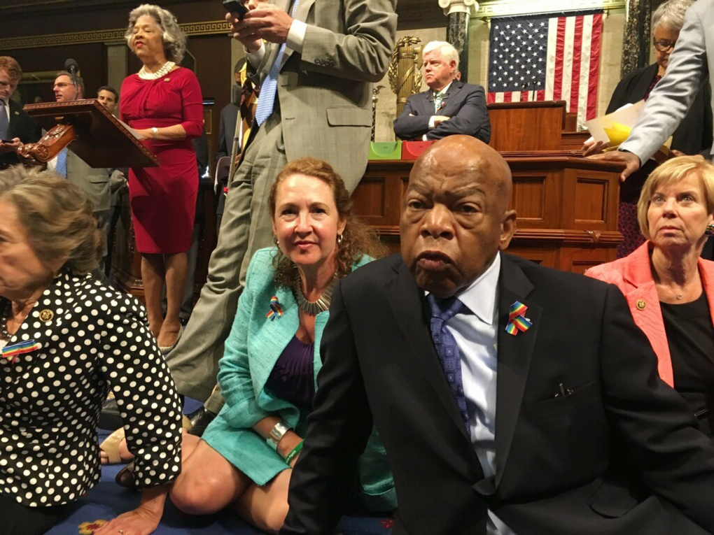 US Democrats protest House rejection of gun laws