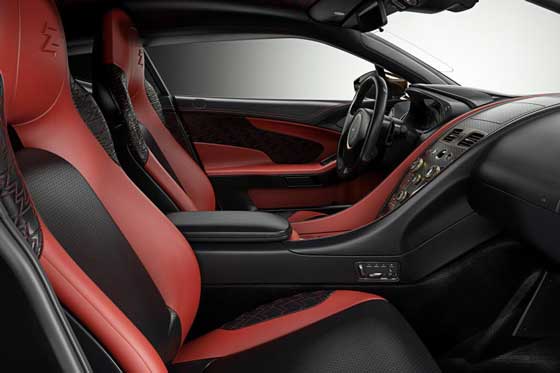 Interior of Aston Martin Vanquish Zagato