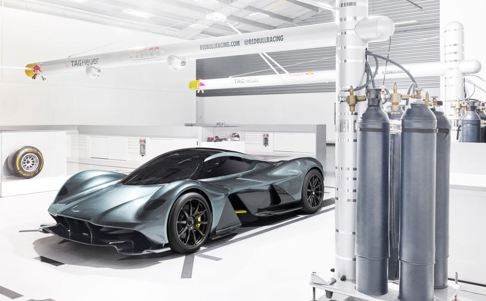 The AM-RB 001 was revealed to the public on Tuesday, July 5. The car is far from finalized though—we have to wait until next year to see the interior