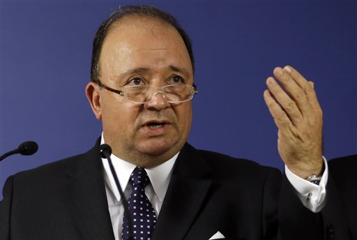 Colombia's Defense Minister Luis Carlos Villegas
