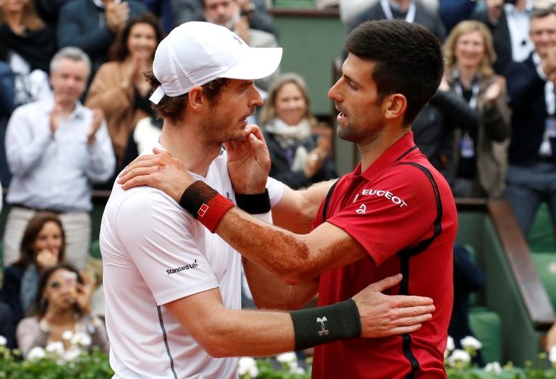 Tennis - French Open Men's Singles Final match - Roland Garros - Novak Djokovic of Serbia  v Andy Murray of Britain