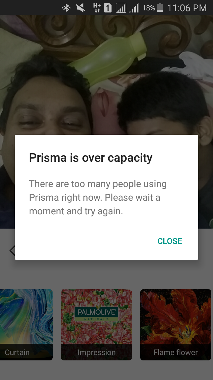 Prisma is over capacity