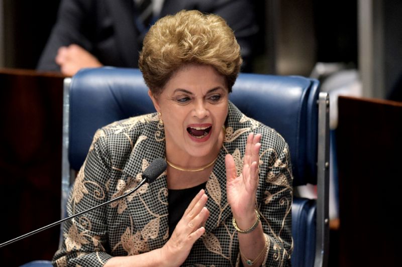 Suspended Brazilian President Dilma Rousseff presents her final arguments in the impeachment process to the Senate
