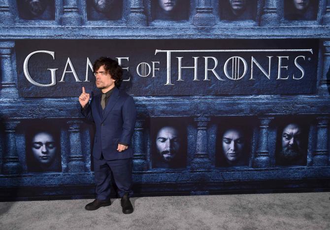 Cast member Peter Dinklage attends the premiere for the sixth season of HBO's "Game of Thrones" in Los Angeles, California, U.S. April 10, 2016. REUTERS/Phil McCarten/File Photo