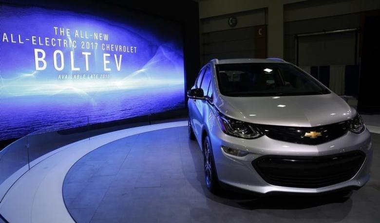 The 2017 Chevrolet Bolt EV is seen at the Washington Auto Show in Washington on January 29, 2016