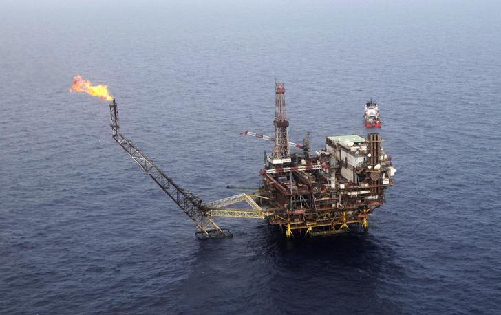 The Bouri oilfield, Libya's biggest offshore field, is seen 130 km (81 miles) north of Tripoli