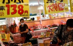 Japan’s core consumer prices rose 3.6 percent year-on-year in October