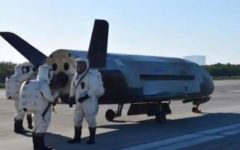 A US military space drone landed at the Kennedy Space Center in Florida after nearly two and a half years in orbit