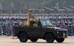 Myanmar junta chief vows no let up in crackdown, then polls