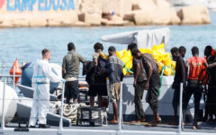Migrant arrivals set rhythm of life on Lampedusa