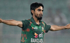 Pacer Tanzim Sakib was ruled out of the third ODI against Sri Lanka