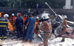 Malaysia military helicopters crash, killing 10 crews