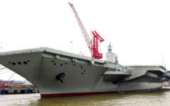 China’s new aircraft carrier conducts first sea trials: state media