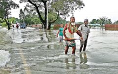 Flash flood hits five upazilas in Sylhet marooning four lakh people