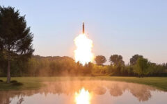 North Korea fires two short-range ballistic missiles, one fails