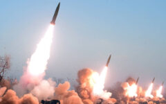 North Korea fires salvo of short-range ballistic missiles