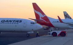 Shares of Qantas Airways hit an all-time high on Wednesday