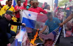 Panamanians protest ‘public enemy’ Trump’s canal threat