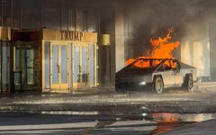 Tesla Cybertruck explodes outside Trump hotel in Las Vegas, killing one