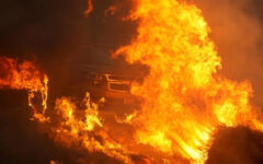 Fire in Tejgaon truck stand garage under control, 6 trucks gutted