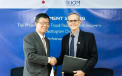 Japan-IOM signed $3.2m aid to flood response, recovery in Bangladesh