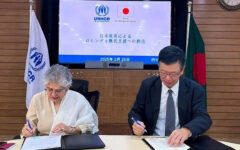 Japan, UNHCR ink USD 1.6m deal to strengthen humanitarian services for Rohingya refugees