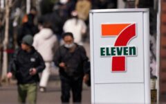 Shares in 7-Eleven jumped more than four percent after a report said its CEO to be replaced