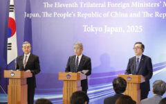 Japan, South Korea, China agree to promote cooperation: FM Iwaya