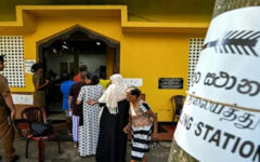 Sri Lanka government faces first vote test in local polls