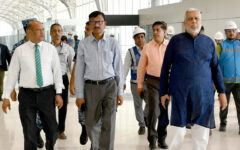 Advisers visit HSIA’s Third Terminal to review progress, operations