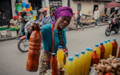 Life without cash in captured DR Congo city