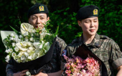 Two more BTS megastars released from South Korea military service