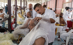 Inside Saudi’s hajj-only barbershop, shaving thousands of heads in a day
