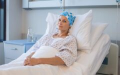 A new treatment nearly halves the risk of disease progression or death from a less common form of breast cancer