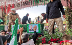 Iran holds state funeral for top brass slain in war with Israel