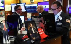 Wall Street stocks finished sharply lower on Friday