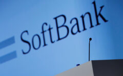 Shares in SoftBank Group jumped more than 13% to a record high on Friday
