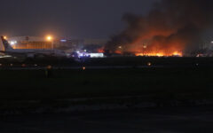 HSIA cargo village fire under control partially