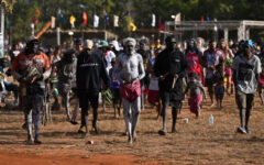 Indigenous Australians celebrate historic state treaty