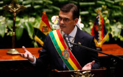 Bolivia’s new president takes over, inherits economic mess