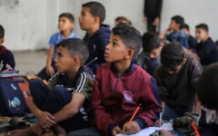 Gaza children gradually return to school after two years of war