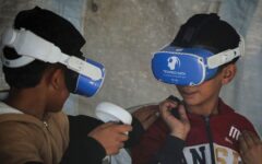 VR headsets take war-scarred children to world away from Gaza