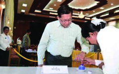 Military-backed party in Myanmar takes lead in first phase of polls