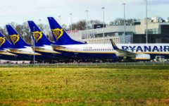 Ryanair net profit hit by Italy fine in third quarter