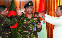 PM Tarique Rahman pins Maj Gen rank badge on new DGFI DG