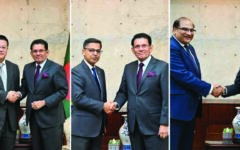 China, India, Pakistan envoys meet FM