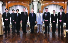 Japanese Election Observation Mission pays a courtesy call on CA