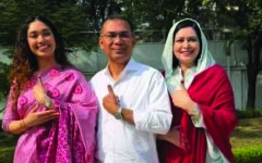 Tarique Rahman casts vote along with family