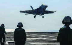 Top Trump Iran negotiators visit US aircraft carrier in the Middle East