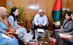 UNFPA, UN Women delegation meets Dr AZM Zahid 